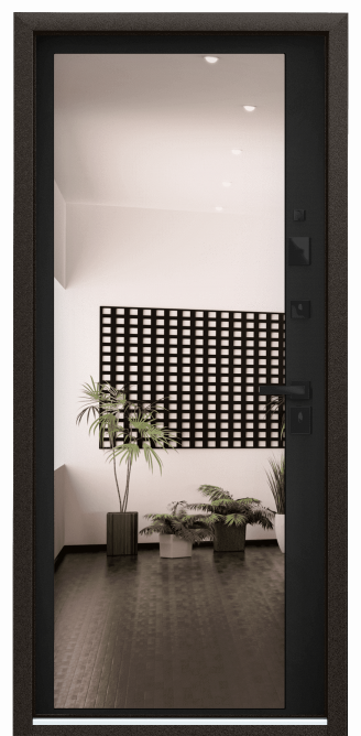 ULTIMATUM-M PP, Декоративная панель с зеркалом, MM, ЛКП Насыщеный чёрный в Твери